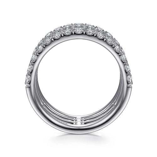 GABRIEL - 4 ROW DIAMOND RING