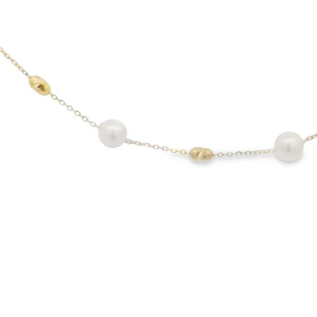 PEARL TIN CUP NECKLACE