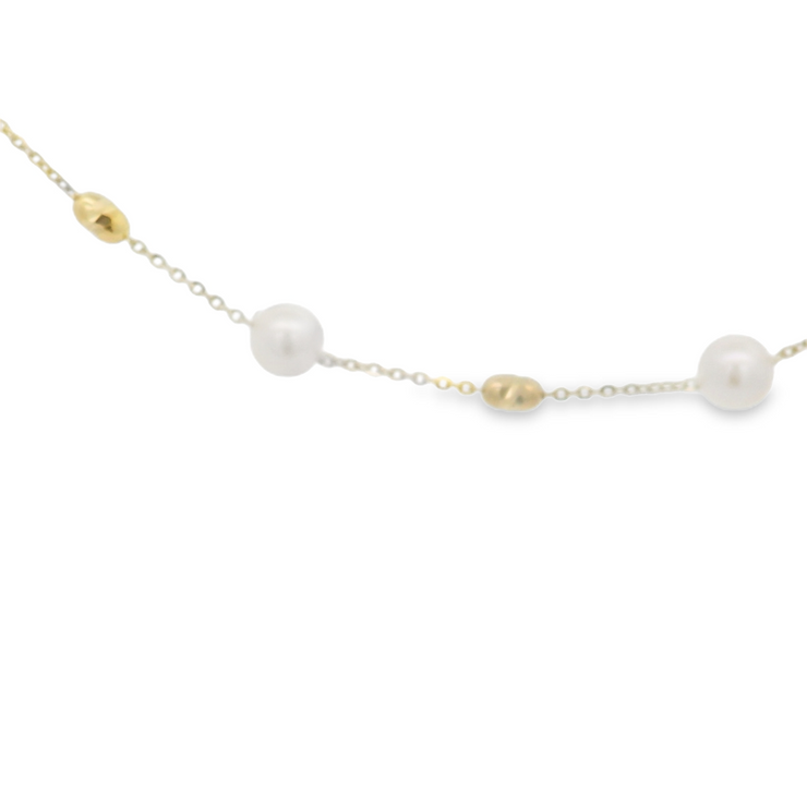 PEARL TIN CUP NECKLACE