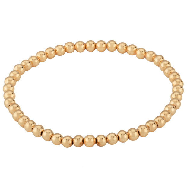 GOLD BEAD STRETCH BRACELET