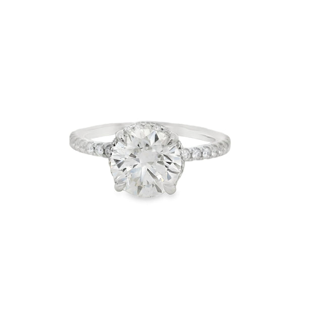 DIAMOND ENGAGEMENT RING - 2 CT ROUND CENTER