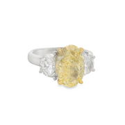 YELLOW DIAMOND 3 STONE RING