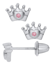 MARATHON - STERLING SILVER CROWN/TIARA EARRINGS