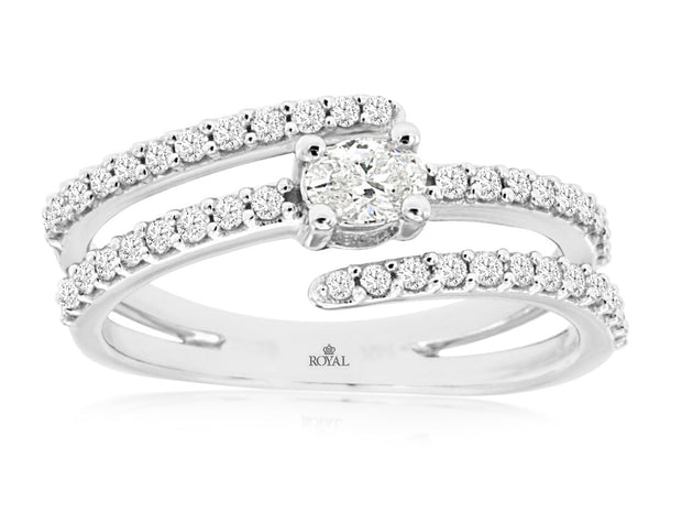 DIAMOND BYPASS RING