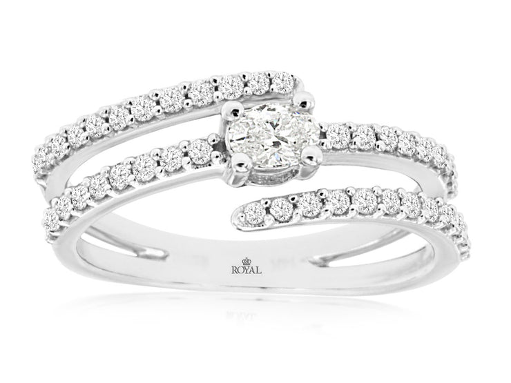 DIAMOND BYPASS RING