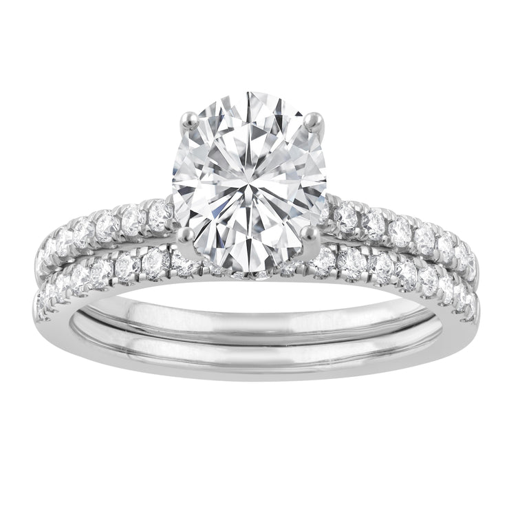 DIAMOND WEDDING SET – 1 CT ROUND CENTER