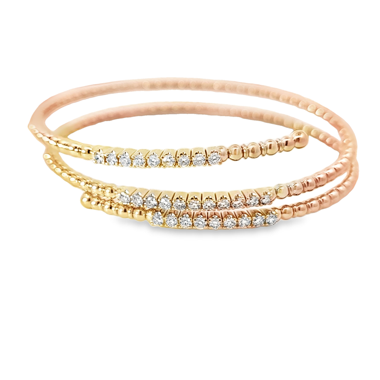 WRAP DIAMOND BANGLE BRACELET