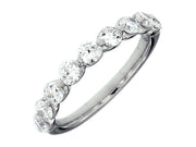 WHITE GOLD PRONG SET WEDDING BAND (.50CTTW)