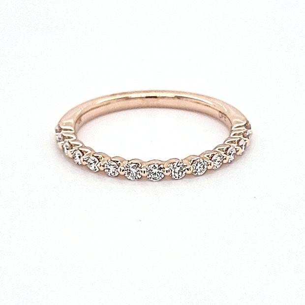 ROSE GOLD DIAMOND WEDDING BAND