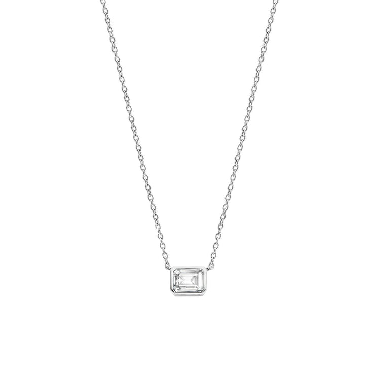 TI SENTO - STERLING SILVER CUBIC ZIRCONIA NECKLACE