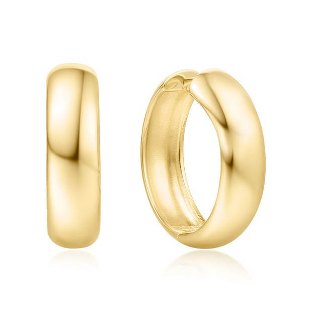 Ania Haie - Gold Chubby Large Huggie Hoop Earrings