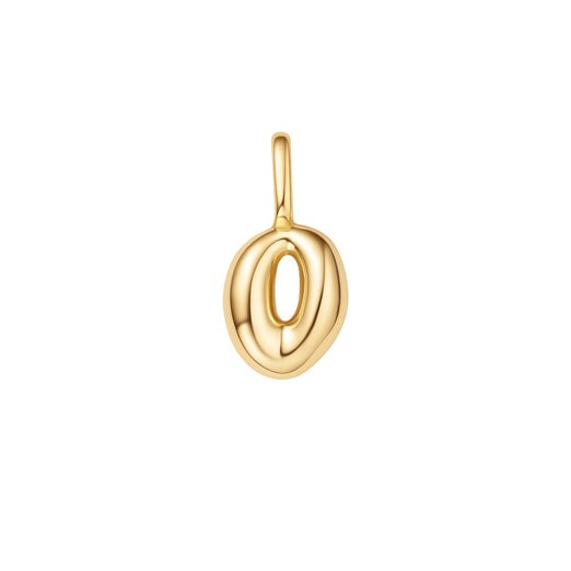 ANIA HAIE – BUBBLE INITIAL CHARM NECKLACE – “O”