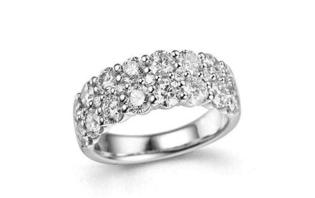 3 ROW DIAMOND BAND