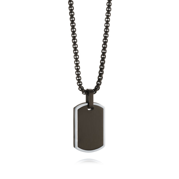 ITALGEM STEEL - DOG TAG WITH CHAIN