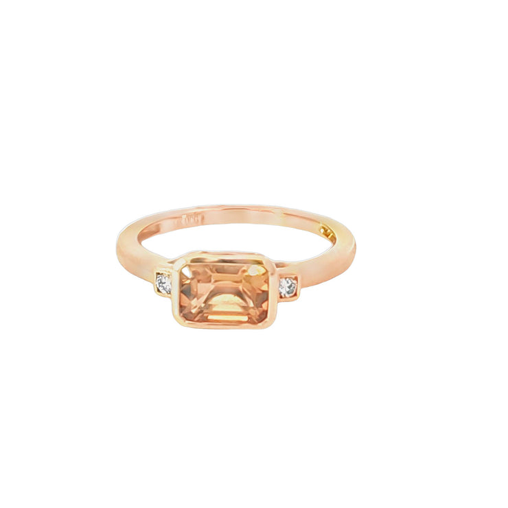 CITRINE & DIAMOND RING