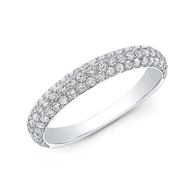 Pave Diamond Wedding Band – 1/3 Ct