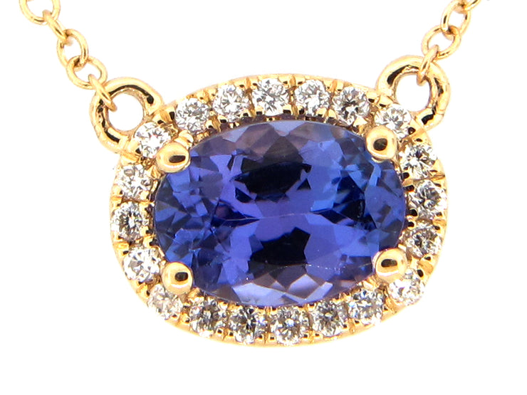 DILAMANI - TANZANITE & DIAMOND PENDANT