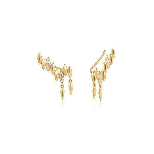 ANIA HAIE - GOLD SPIKE CLIMBER STUD EARRINGS