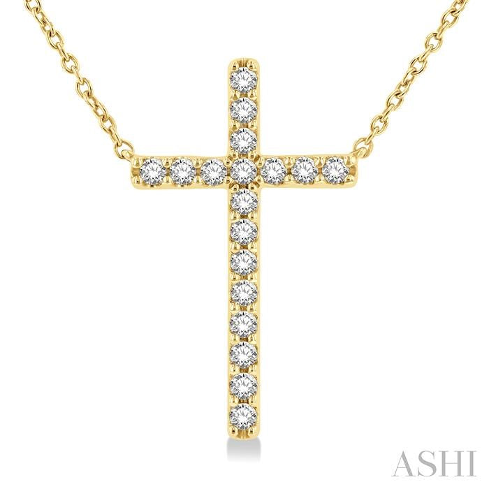 DIAMOND CROSS PENDANT - 1/2 CT