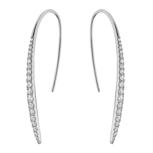 DIAMOND BAR DANGLE EARRINGS