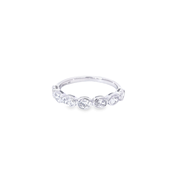 EAST WEST BEZEL SET OVAL DIAMOND BAND