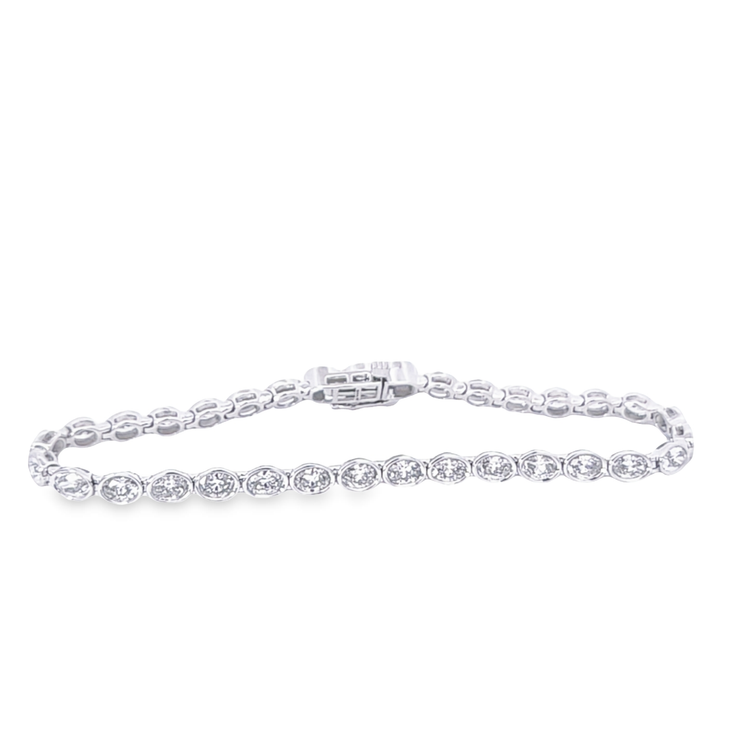 EAST WEST OVAL DIAMOND TENNIS BRACELET