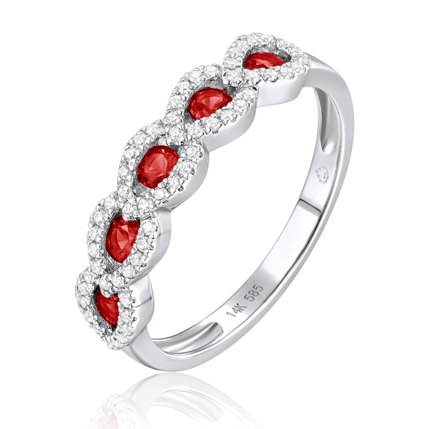 LUVENTE - RUBY & DIAMOND RING