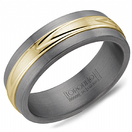 CROWN RING – TANTALUM & YELLOW GOLD BAND