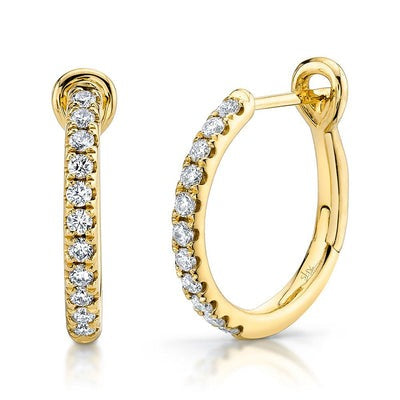 DIAMOND HOOP EARRINGS - SHY CREATION