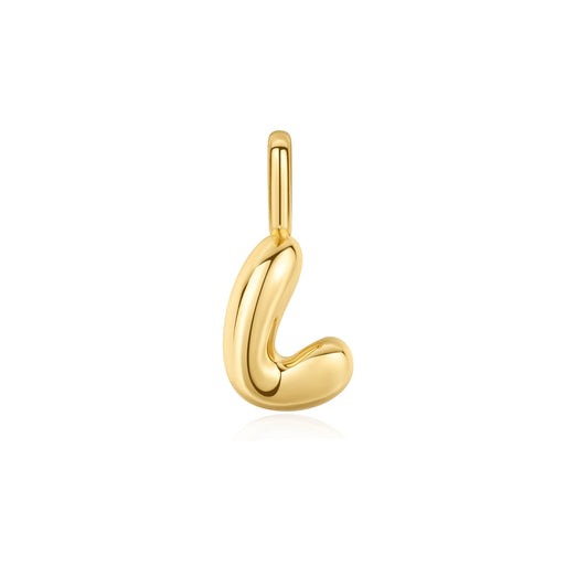 Ania Haie – Bubble Initial Charm Necklace – “L”