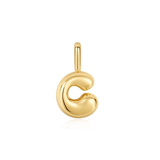 ANIA HAIE – BUBBLE INITIAL CHARM NECKLACE – “C”