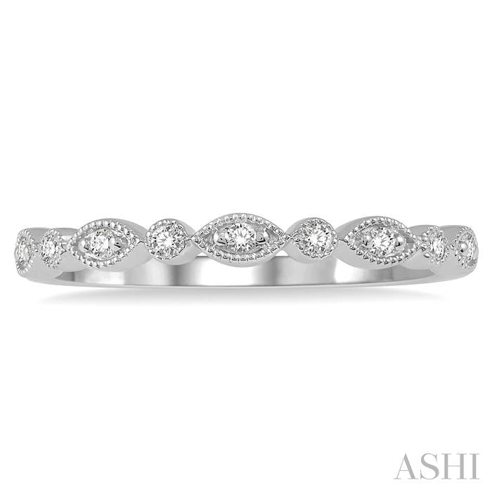 ASHI - MILIGRAIN ILLUSION MARQUISE DIAMOND BAND