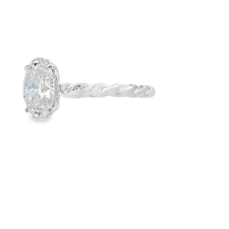 TWIST SHANK DIAMOND ENGAGEMENT RING