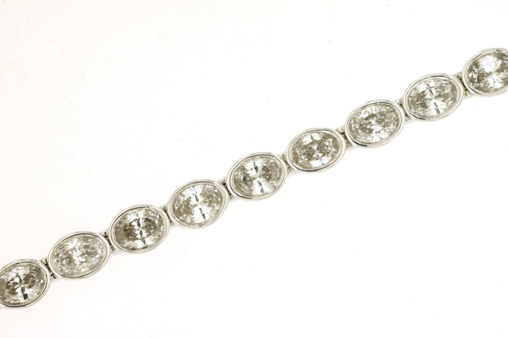 EAST WEST OVAL DIAMOND TENNIS BRACELET