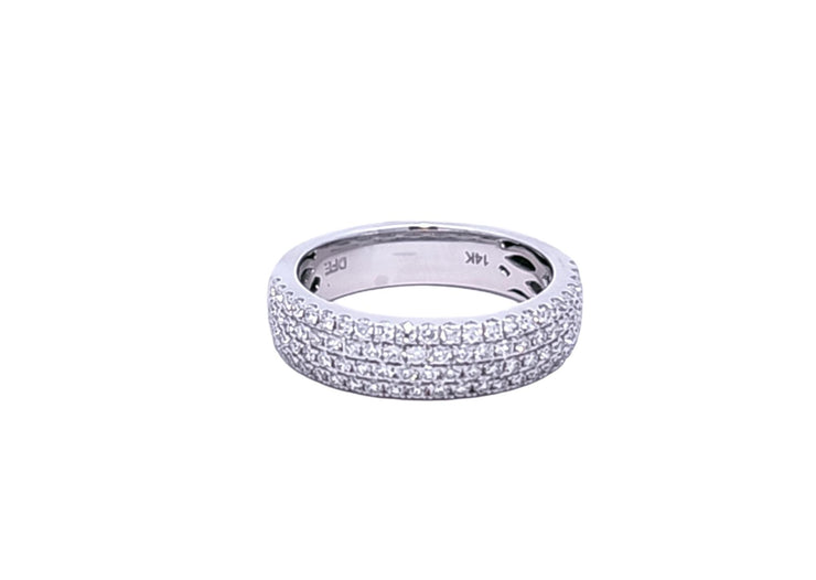 DIAMONDS FOREVER - 4 ROW PAVE DIAMOND BAND