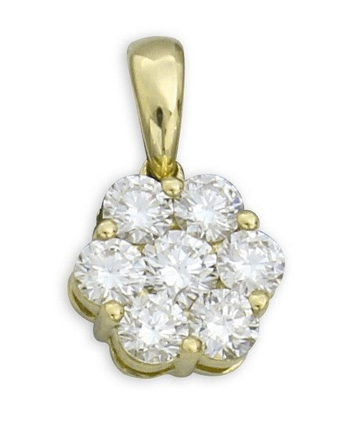 DIAMOND FLOWER PENDANT