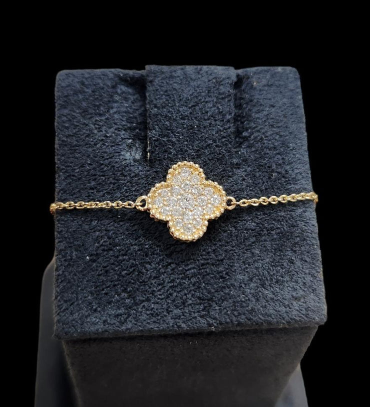 MADISON L - CLOVER DIAMOND BRACELET