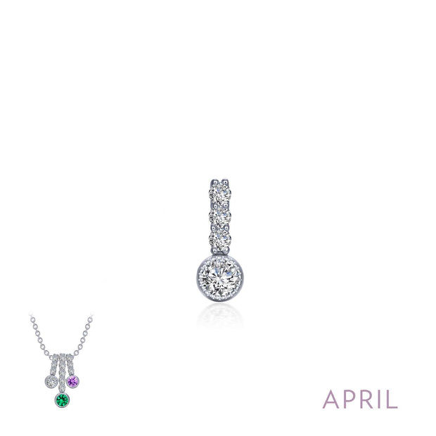 LAFONN- APRIL BIRTHSTONE LOVE PENDANT