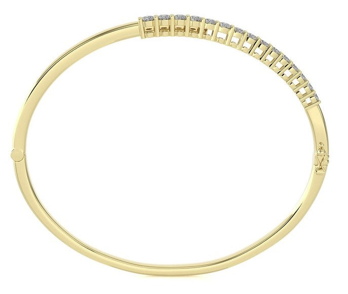 DIAMOND BYPASS BANGLE BRACELET