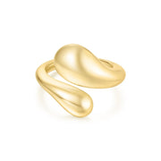 Ania Haie - Gold Sculptural Crossover Ring