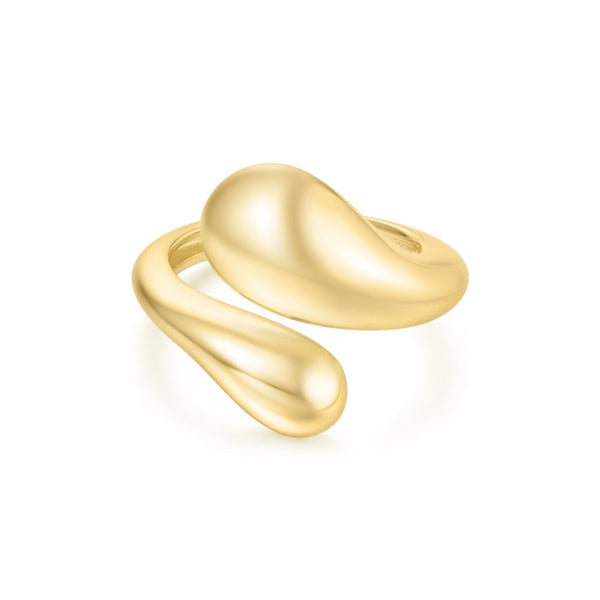 Ania Haie - Gold Sculptural Crossover Ring