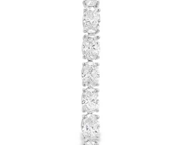 OVAL DIAMOND TENNIS BRACELET - 8 1/2 CT