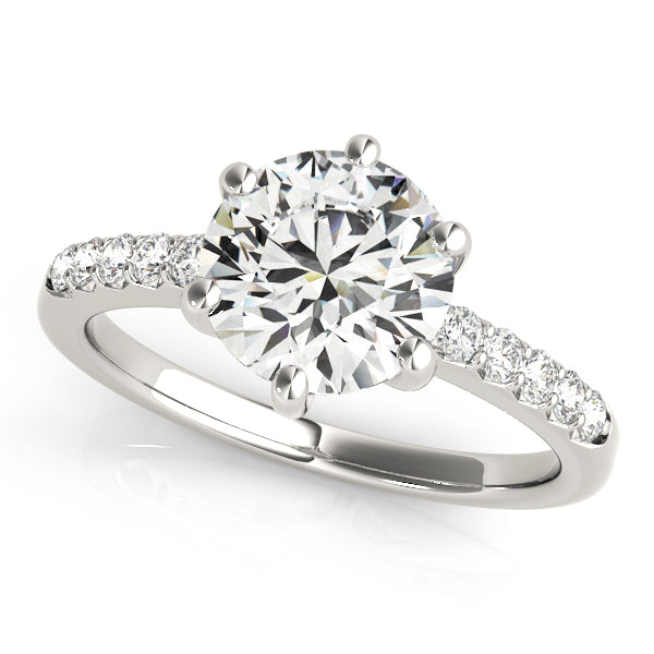 ENGAGEMENT RINGS SINGLE ROW PRONG SET